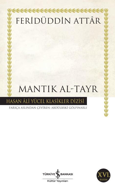 Mantık Al-Tayr | Türkiye İş Bankası Kültür Yayınları
